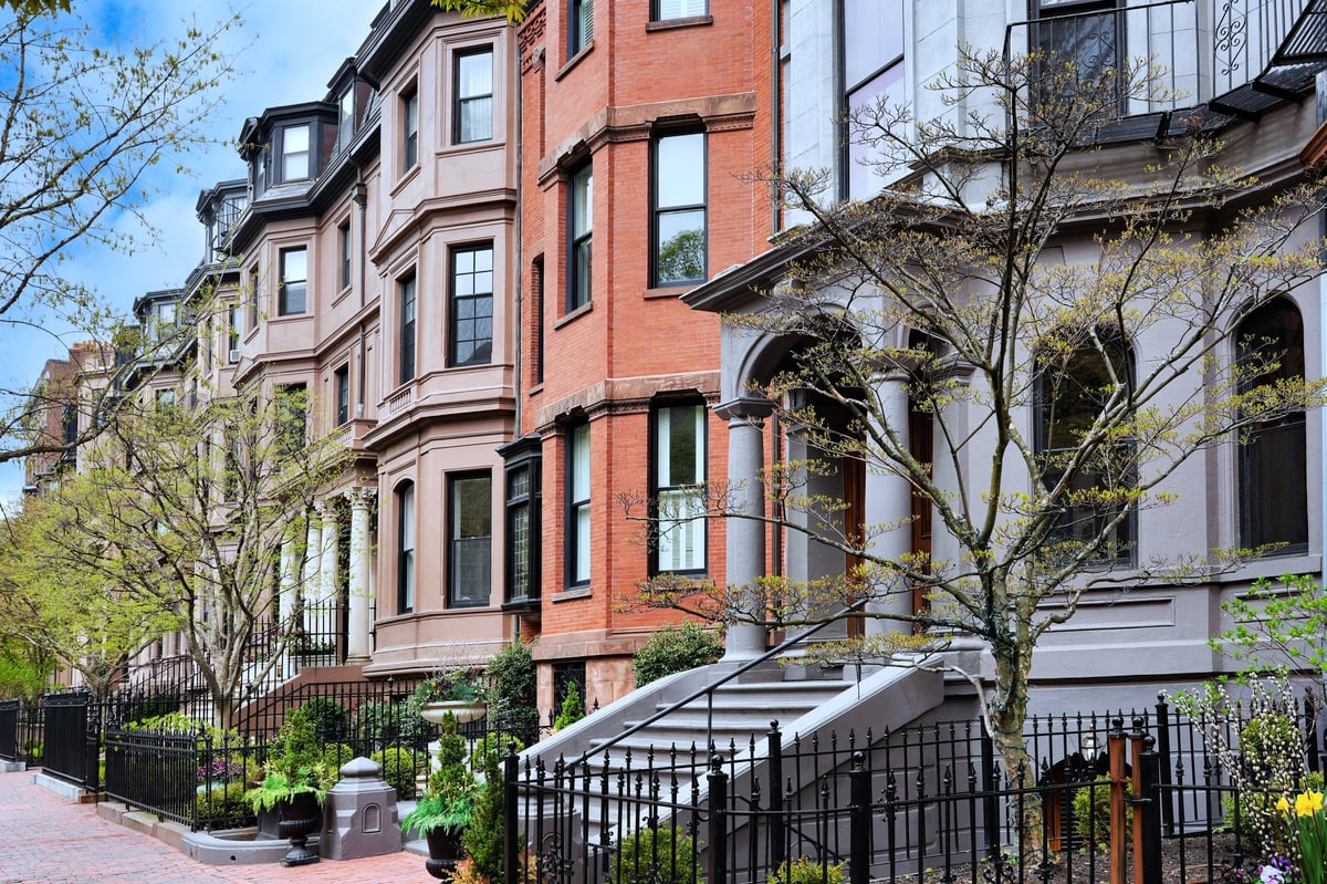 Typical London residential street showing period terraced houses and properties inspected by our London surveyors